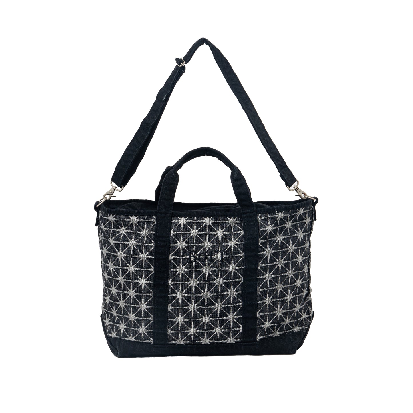 Sparkle Monogram Denim Tote Bag