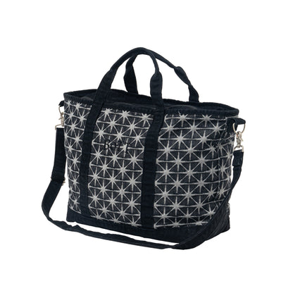 Sparkle Monogram Denim Tote Bag