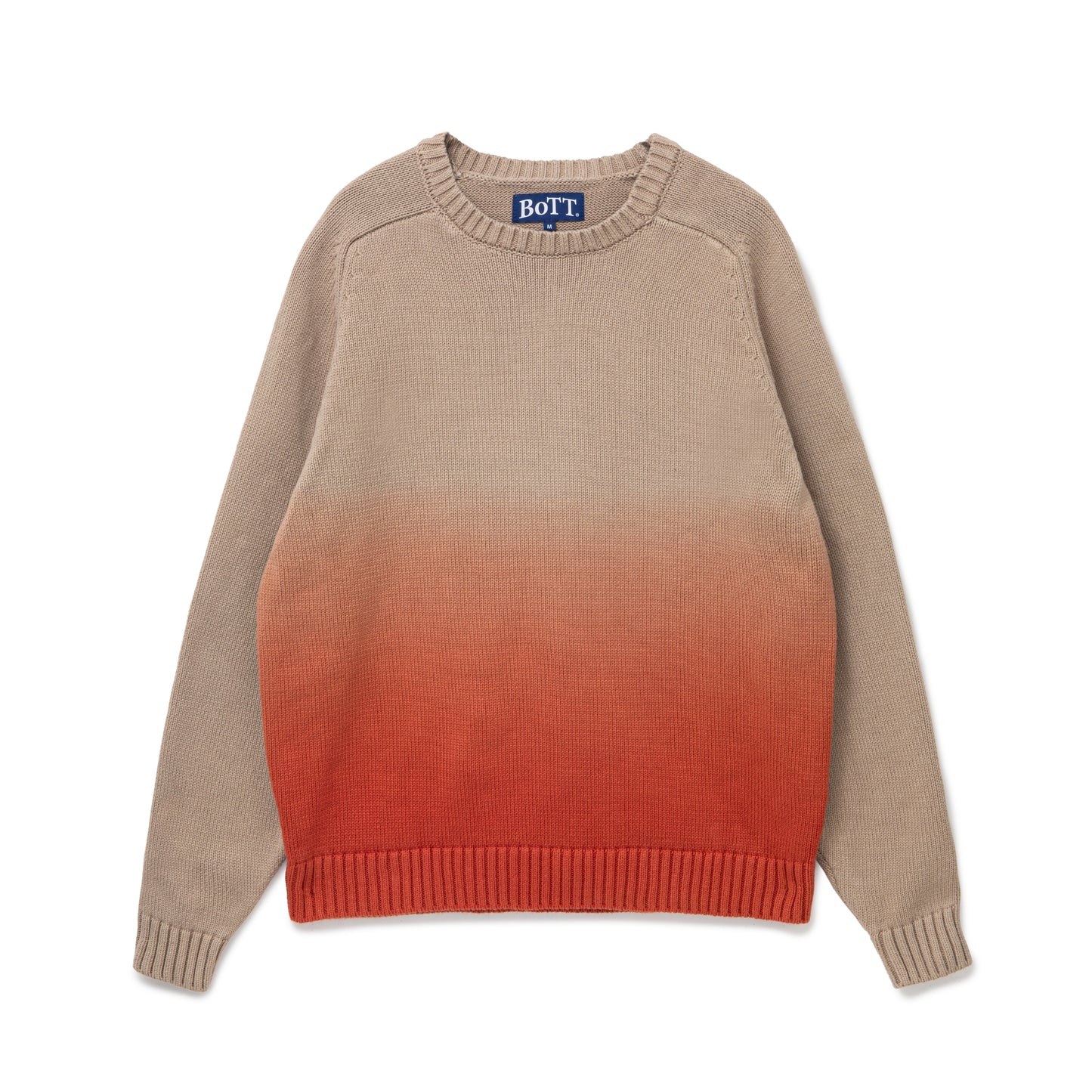 Dyed Raglan Knit Sweater