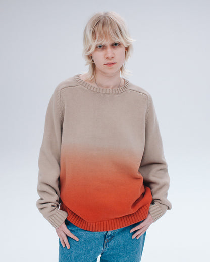 Dyed Raglan Knit Sweater