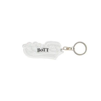 Script Logo Reflective Keychain