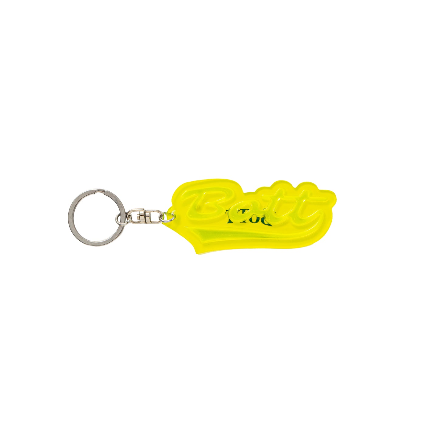 Script Logo Reflective Keychain